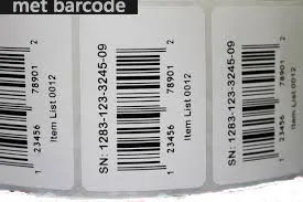 Een professionele labelprinter met inktlint, waarvan de labels niet verkleuren